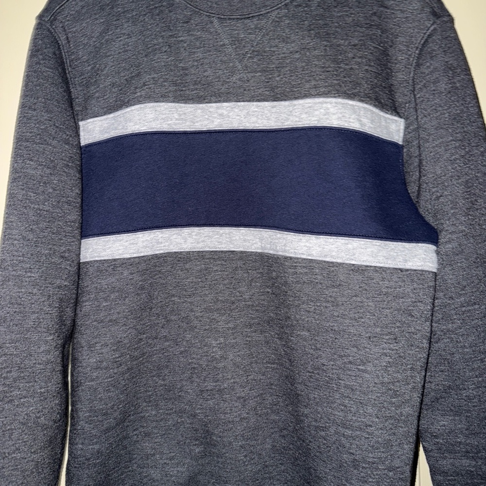 Chaps Men's Gray and Blue Sweatshirt